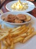 Blush restaurant nuggets for grandbaby,  didn't eat, chewy and cold fries.