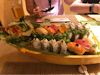 Sushi boat for 2 at Bonsai sushi  