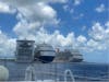 Ships lined up in Cozumel
