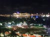 View of the port at night.