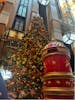 Atrium with beautiful Christmas tree