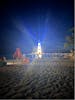 Lighthouse light show on Ocean Cay