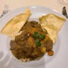Lamb curry with coconut rice
