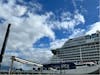 view from port in the Azores