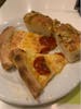 Pizza and foccia bread from the late night buffet