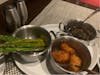 Asparagus, Gruyère Tots, Mushrooms / Chops Grille