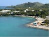 View of one beach area from ship. 