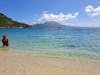 Cockleshell beach and Nevis