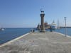 2 columns marking where the colossus stood,10 minutes from ship