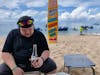 Can never go wrong with a beer on the beach in Mexico!  The people were so glad the ships were returning.  