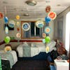 Happy Birthday decorations in my cabin