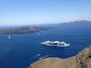 View of ship in Santorini