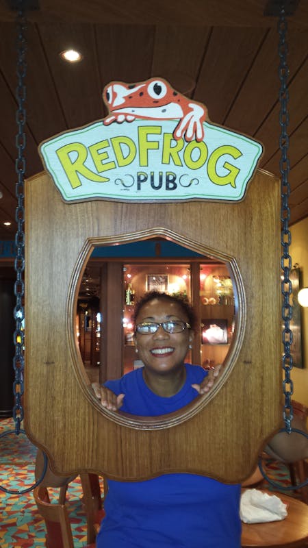Loved to hang out at the Red Frog Pub - Carnival Magic