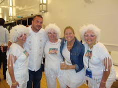 Good times with fellow cruisers at the White Hot Party