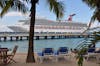 View from shore, Cozumel