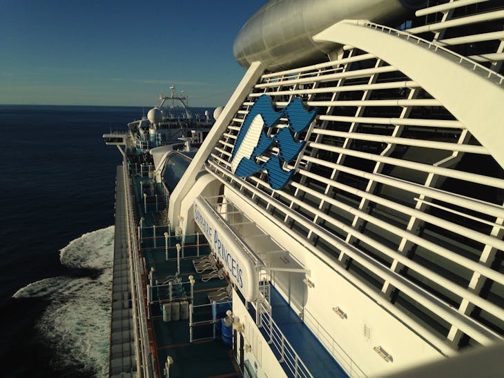 From the top deck. - Sapphire Princess