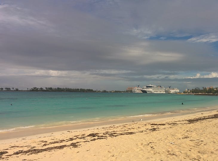 Nassau, Bahamas - Nassau beach near cruise port.