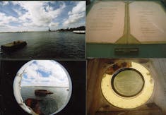 Views of the Arizona Memorial. The fish-eye 180 degree lens effect is unique.