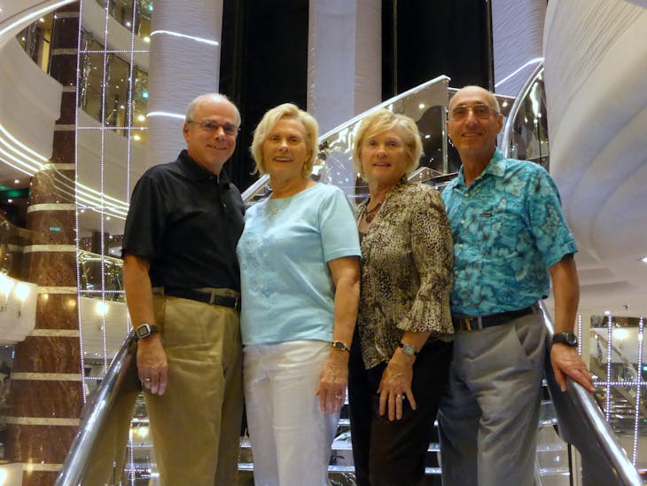 Our Party of Four - Bill, Linda, Glo & Milt - MSC Divina