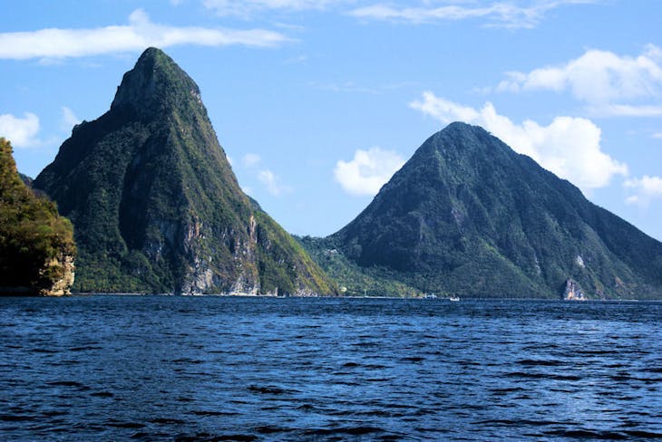 Castries, St. Lucia - Piton Mts. St. Lucia