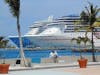 Docked in Nassau next to a Carnival ship. Photo taken from a nice public square.