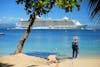 From the beach at Labadee