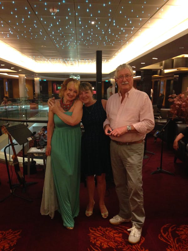 With my new friens - Norwegian Epic