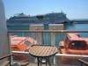 View from the balcony on deck 6