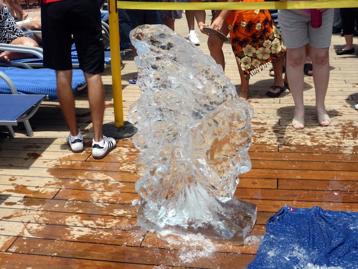 Ice Carving Demonstration - Carnival Liberty