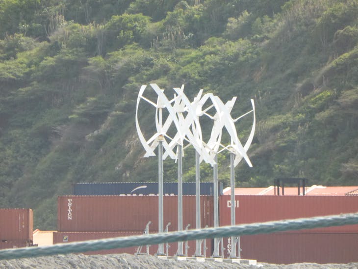 Windmills in port - Allure of the Seas