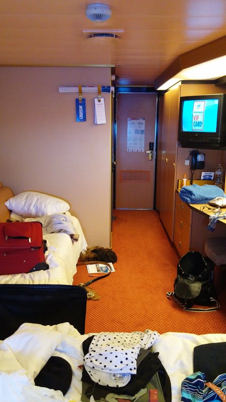 Carnival Triumph cabin 2211 - Messy but that's the whole thing