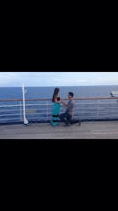 Cozumel, Mexico - He purposed on the top deck!