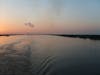 Mississippi River at sunset.