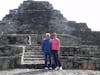 My husband and I enjoying one of the Mayan Temples on our tour in Costa Maya