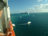 Tendering at Belize from Sun Deck