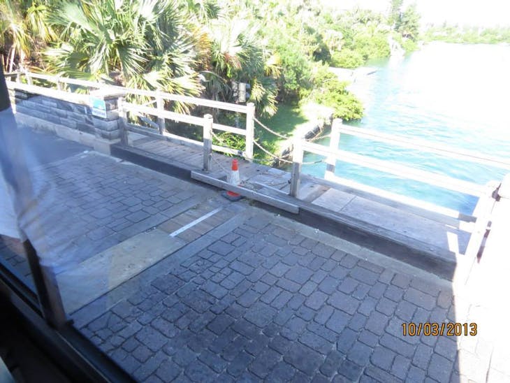 King's Wharf, Bermuda - The world's smallest bridge - 18" wide