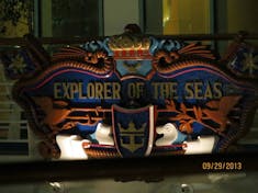 The Ship logo sign above the pool area