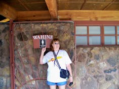 Kahului, Maui - Me in front of the ladies room
