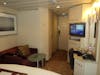 Inside stateroom looking towards door from bed