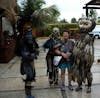 In character right off the Costa Maya pier.