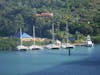 Coming in to port in Roatan