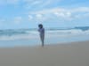 Strolling along Gold Coast beach