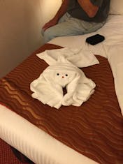 Our first towel animal