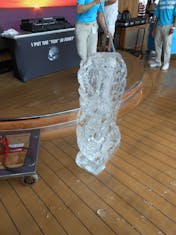 Indian chief ice sculpture