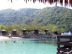 view from private cabana over the water in Labadee