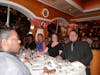 Our late seating dinner companions.  Myself in the foreground, to the right.