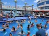 crowded pool area