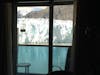 We watched the glaciers from inside our rooms and from our balcony.