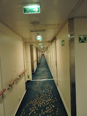 the hallway of the staterooms