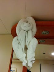 towel animals were provided each day. Here is one of them.